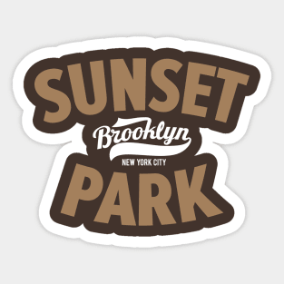 Sunset Park New York - Capturing Brooklyn's Urban Aura Sticker